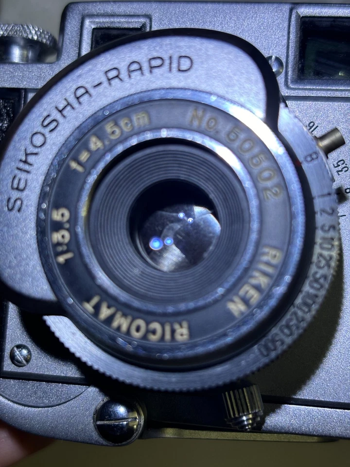 🚀🎁RARE《MINT in CASE》Ricoh RIKEN 35 RICOMAT Rangefinder 35mm Film Camera JAPAN✈ - Image 4 of 4