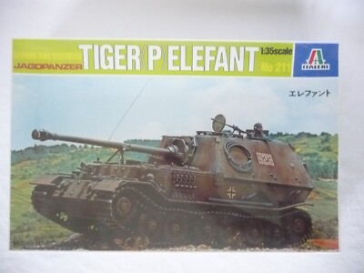 Italeri No211 1:35 Scale Jagdpanzer Tiger(P)Elefant Model Tank Kit NEW SEALED