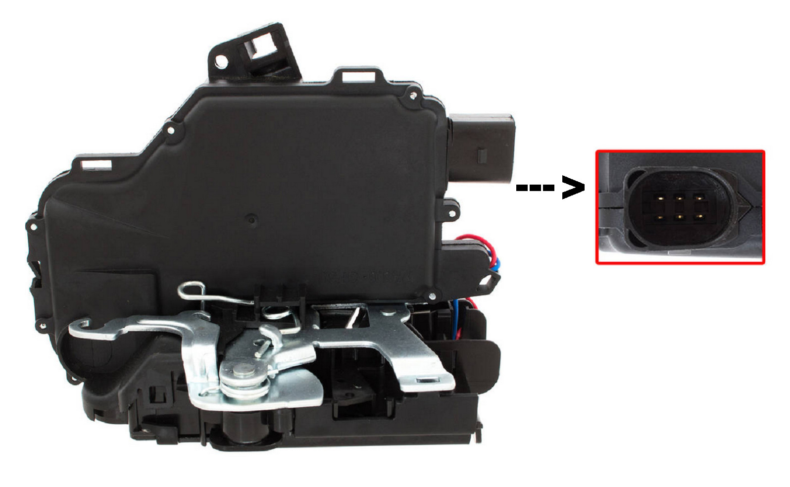 Serrure de porte arrière droite premium pour Skoda Superb 3U4 acier galvanisé haute durabilité