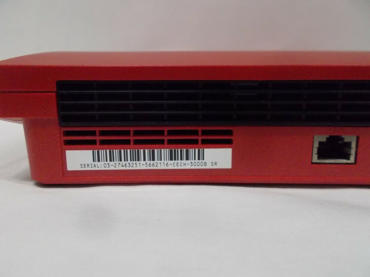 PS3 -- Playstation3 Console 320GB Scarlet Red CECH-3000B SR