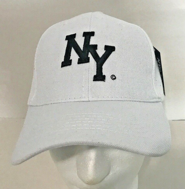 New York NY Cap Hat White Adjustable New eBay