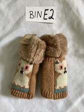 Unbranded Fingerless Knitted Cat Mittens Gloves kids one size fits all