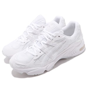 white chunky running shoes