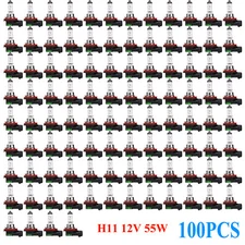 1-50PC H11 12V 55W/Super Bright Ultra White Fog Halogen Bulb Car Head Light Lamp