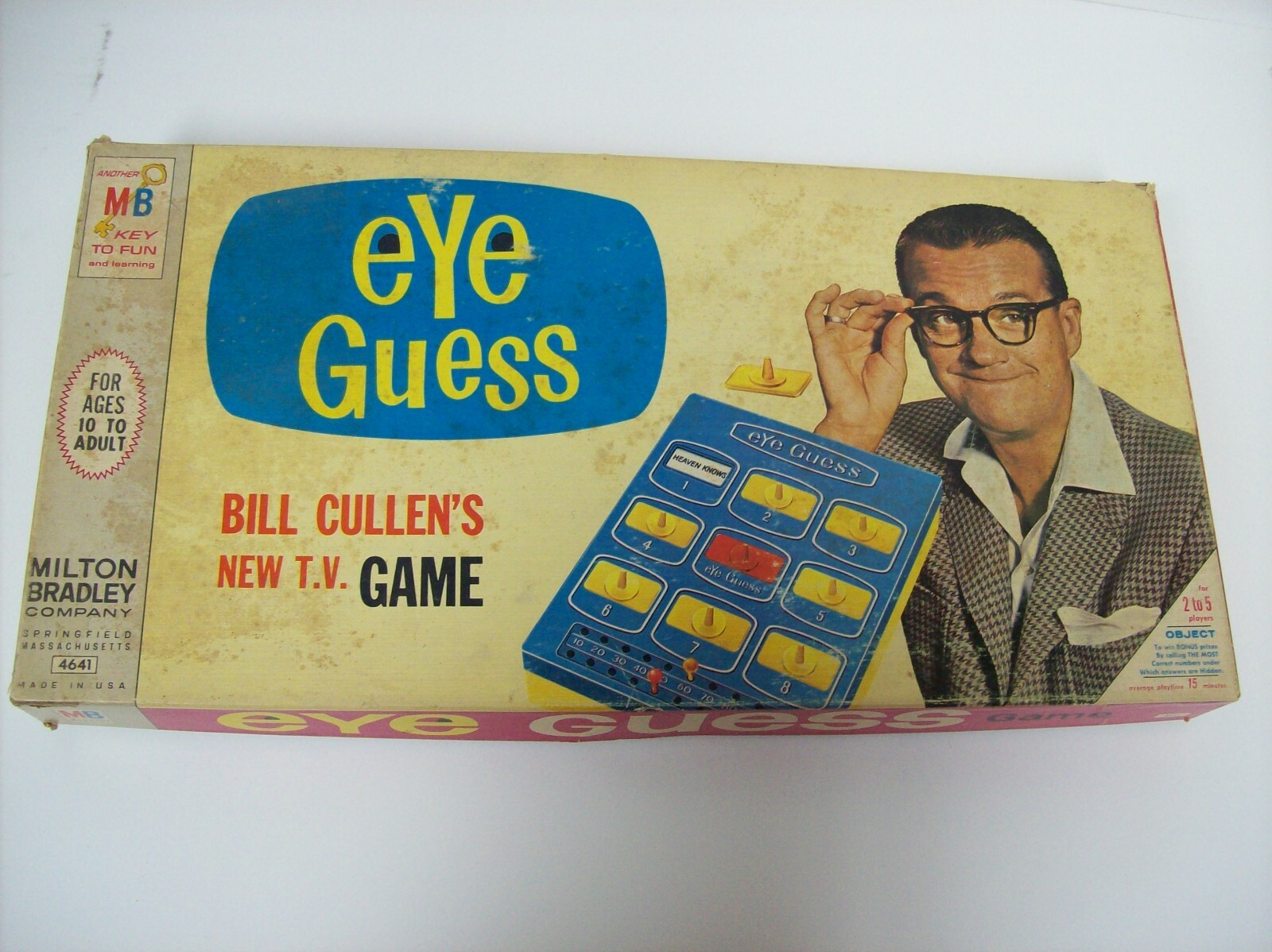 NBC-TV Bill Cullen's Eye Guess Game 1966 Milton Bradley #4641 | eBay