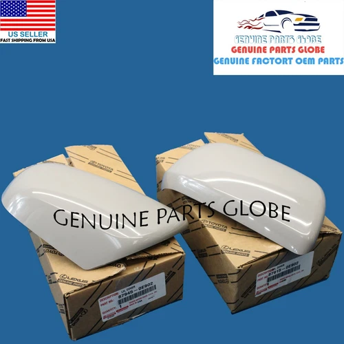 GENUINE TOYOTA 08-13 HIGHLANDER RIGHT & LEFT OUTER GRAY PRIMER MIRROR COVER SET