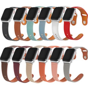 Pour Apple Watch Bracelet en cuir Series 9 8 7 6 5 4 3 SE 49/40/44/45mm iWatch Bande