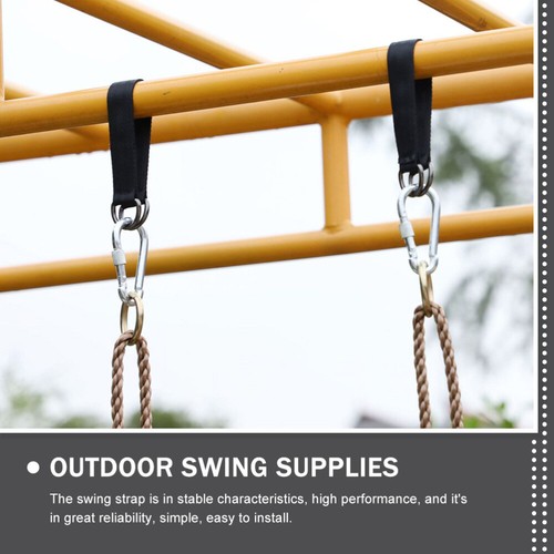 6 Pcs Swing Buckle Strap Camping Hooks Patio Hanging Tree Accessory - Picture 8 of 12