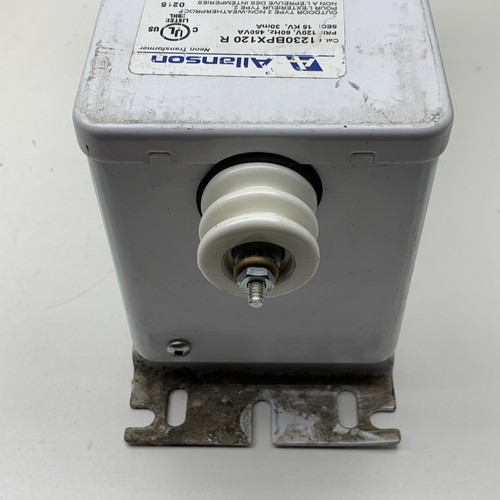Transformador de letreros de neón Allanson 1230BPX120R PRI: 120V SEC: 12000V 12kV 30mA - Imagen 4 de 9