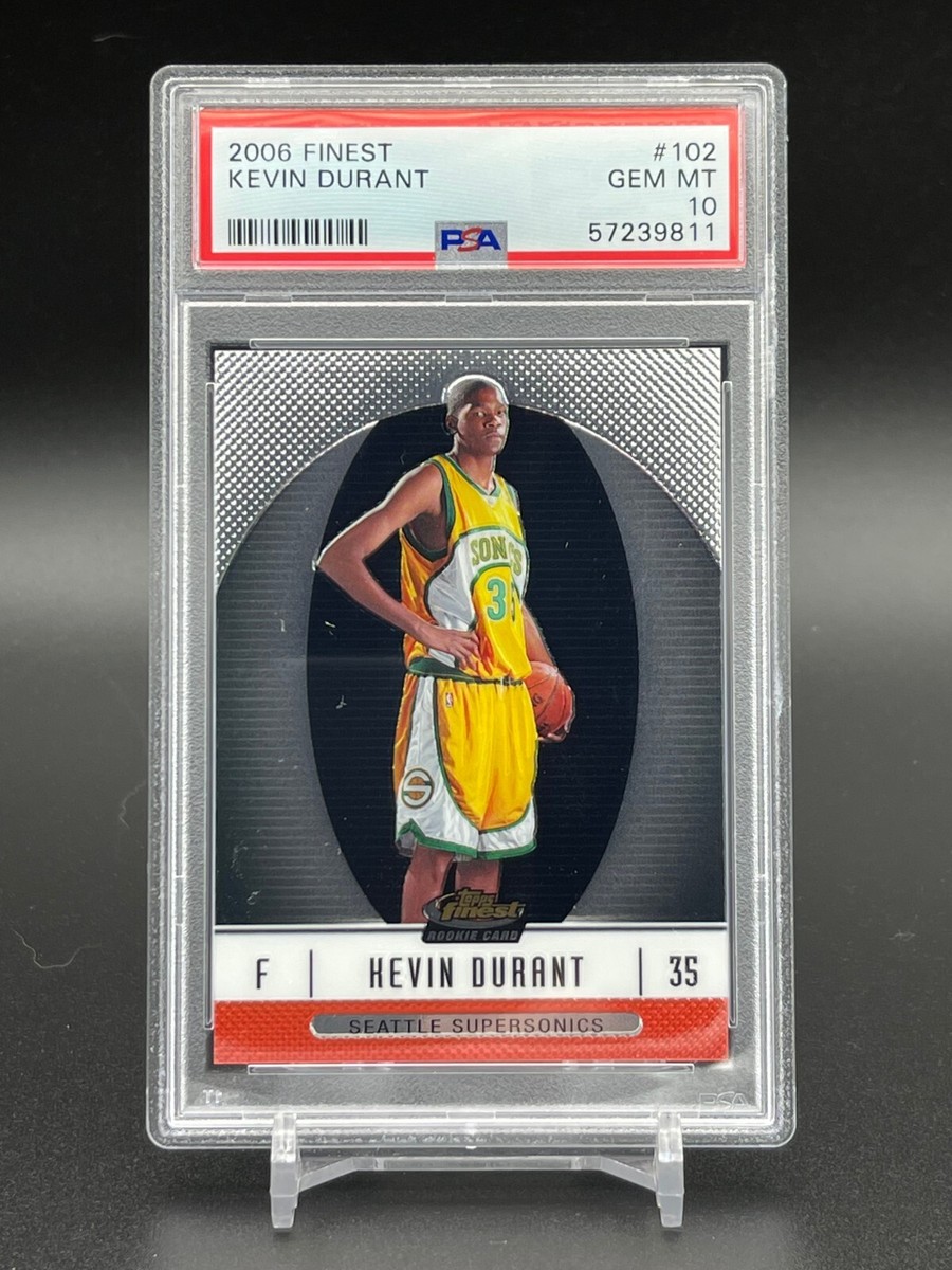 2006 Topps Finest Kevin Durant /539 Rookie Card PSA 10 Nets POP 51