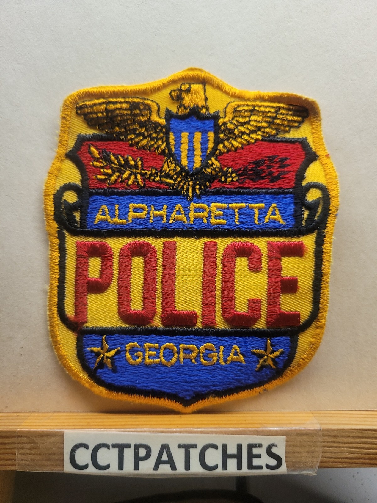 VINTAGE ALPHARETTA, GEORGIA POLICE (RED LETTERS) SHOULDER PATCH GA | eBay