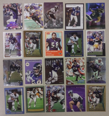 20 Card Lot of Different PETER BOULWARE NFL Ravens Must for Collector! FREE S&H!