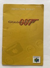 N64 Goldeneye 007 Genuine Nintendo 64 Instruction Booklet Manual Only