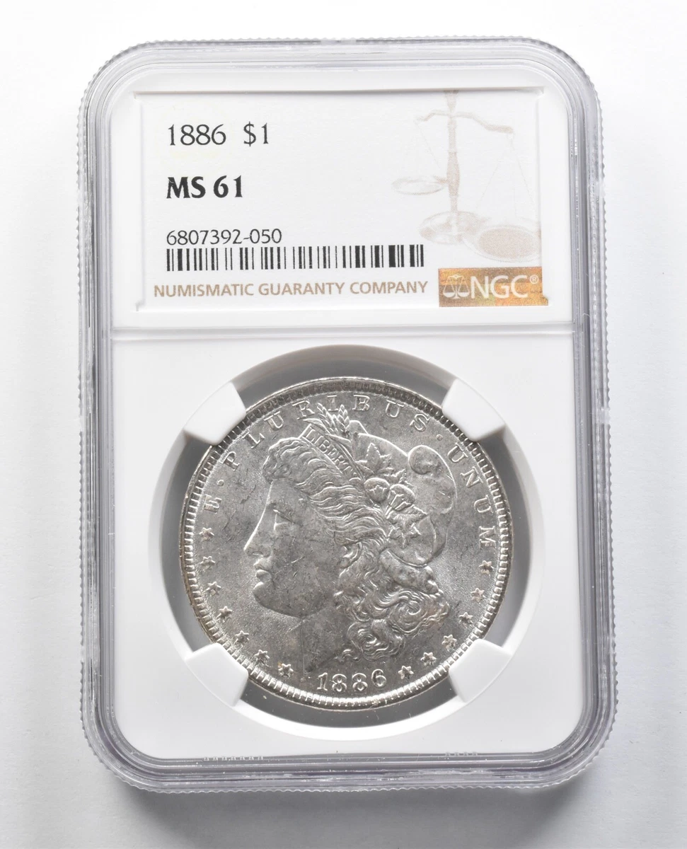 MS 61 Graded 1886 Year Morgan US Dollars (1878-1921) for sale | eBay