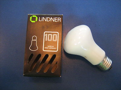 Lindner Krypton Glühlampe 100 W E27 opal 240V Made in Germany 