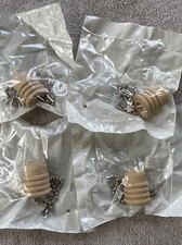 Lot Of 4 Servalite 405350 Wooden 3 Groove Ceiling Fan Pull Chain Extension Pull