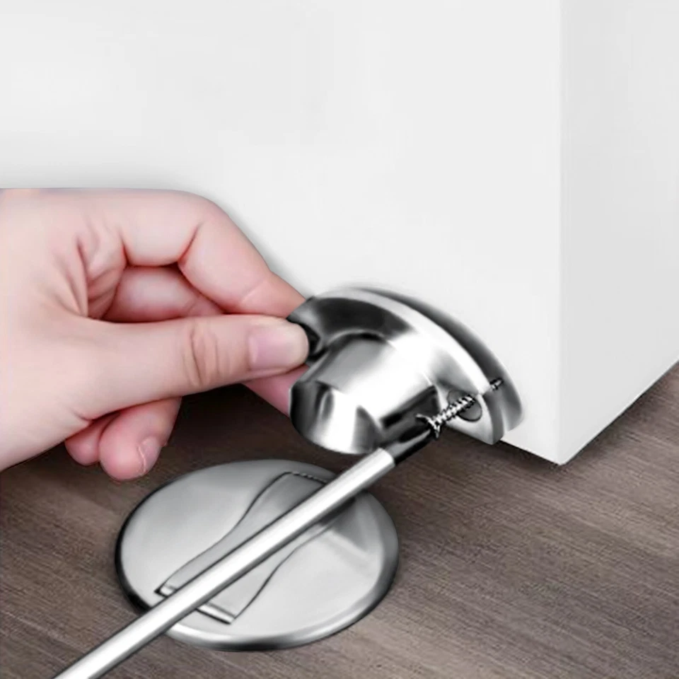 2x Türstopper Stark Magnet Edelstahl Boden Türhalter - Bild 3 von 4