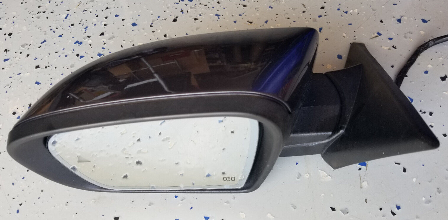 OEM 2014-2017 MASERATI QUATTROPORTE LEFT SIDE DOOR MIRROR W/ BLIND SPOT Gray