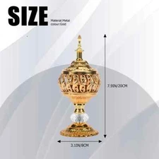 Incense Burner Incense Bakhoor Charcoal Incense Burner Metal Arab Censer Desktop