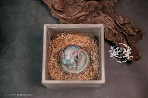 LEP Studio Naissance Series Loong:Cyan Flower GK Model Painted Artwork Toy New - Picture 13 of 13