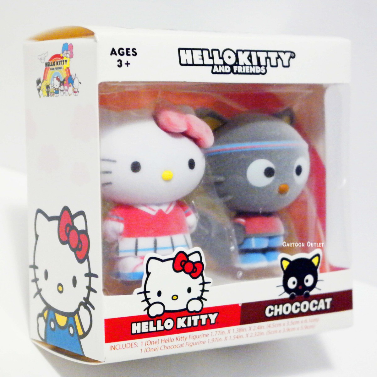 Sanrio Hello Kitty & Friends Flocked Figure Chococat Figurine 2.5