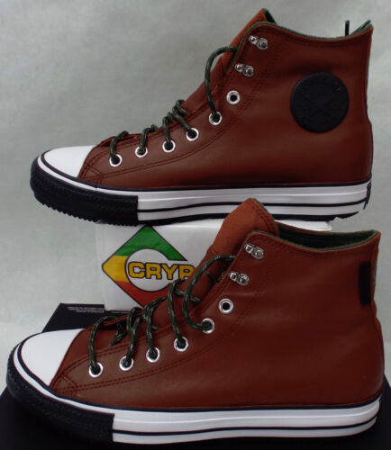 Mens  Converse CTAS Winter Hi Cedar Bark Brown Leather Shoes Boots  171440C | eBay