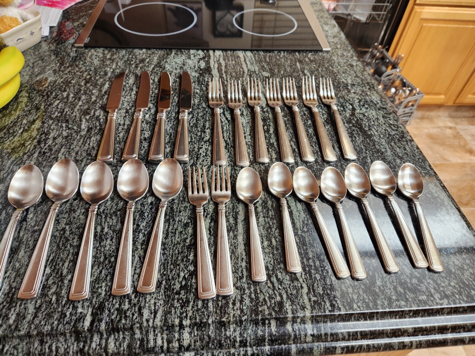 HTF Vintage Longaberger Baskets Flatware Set of 25 Pieces eBay