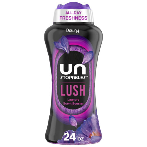 Downy Unstopables In-Wash Scent Booster Laundry Beads, Lush Scent, 24 oz