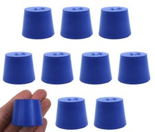 10PK 6.5 ASTM Neoprene Stoppers, Solid - Eisco Labs