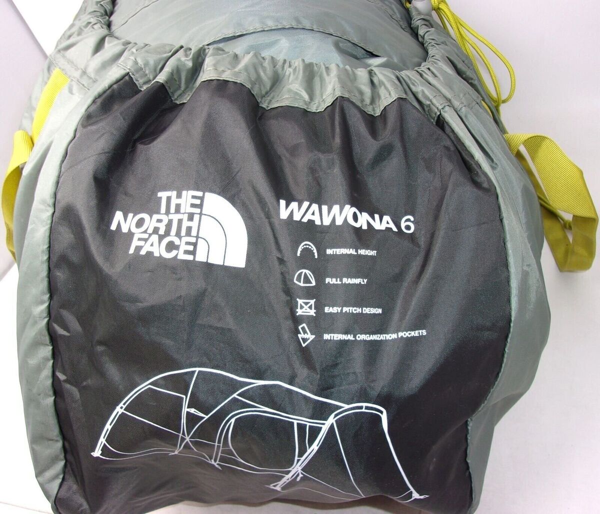 The North Face Wawona 6P Tent No Flame-Retardant Agave Green The North Face Wawona 6P Tent No Flame-Retardant Agave Green