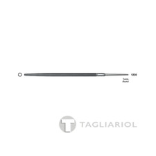 Lima per meccanica 4"  tonda taglio mezzo dole-grana media nuova