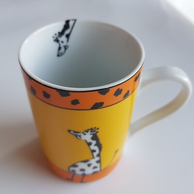 Konitz Animal Stories Giraffe gepunktet Keramik Kaffee Tee Becher Tasse gelb Germany