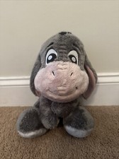 Disney Parks Baby Eeyore 12  Plush Stuffed Animal Winnie the Pooh Lovey Soft