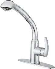 DURA Faucet DF-NMK861-CP RV Hi-Rise Pull-Out Kitchen Sink Faucet - Chrome