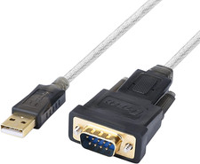 Serial Cable to USB Adapter DB9 Male RS232 Port Supports Windows 11 10 8 7 Mac 