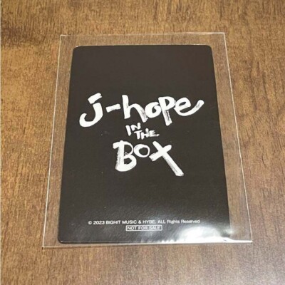 BTS j-hope IN THE BOX 映画 トレカ 2種　ホソク ホビ BTS J-HOPE IN THE BOX Movie JAPAN 4th Limited Official