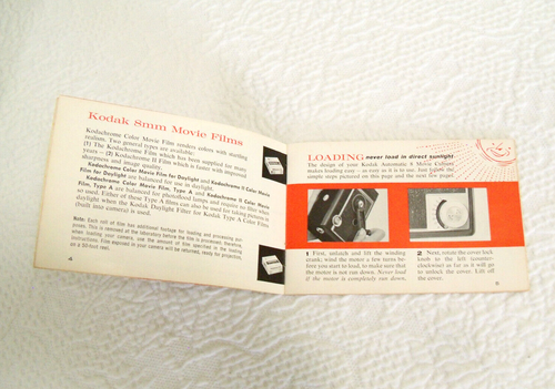 Vintage Kodak Automatic 8 Movie Camera With Instruction Book - Picture 11 of 13