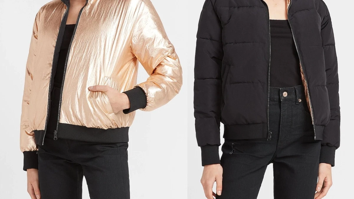 Express reversible bomber jacket clearance