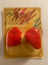 Goody Vintage Ponytail Holder Hair Tie Bow Terry Scrunchie 1988 RARE NEW IN BOX