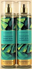 QTY 2 - Bath Body Works THAILAND SWEET KIWI STARFRUIT Fine Body Mist Spray 8Oz