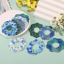 25Pcs Adhesive Patches for Dexcom G7, Flowers Print Waterproof Breathable CGM...