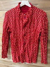 Issey Miyake Men's Reversible Wrinkled Jacket Red Size 1 Stretch EL AGA