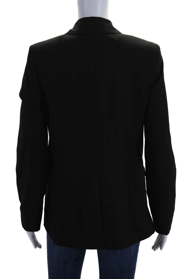 Chaqueta Blazer Elizabeth and James Mujer Cuello Muesca Abotonada Negra Talla 8 Foto 4 de 4