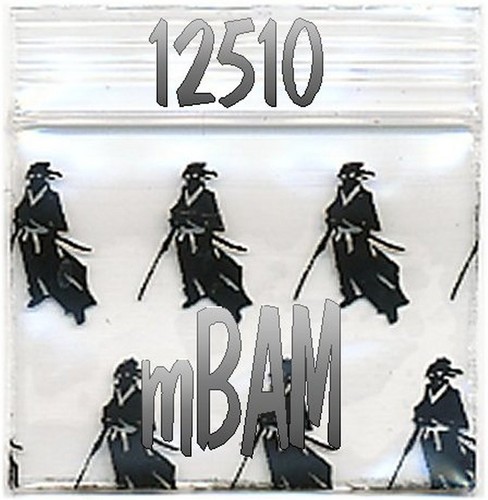 100 PACK BLACK CLUBS 12510 Apple Zip Baggies 1.25X1.0" Mini POLYBAGS - Picture 6 of 19
