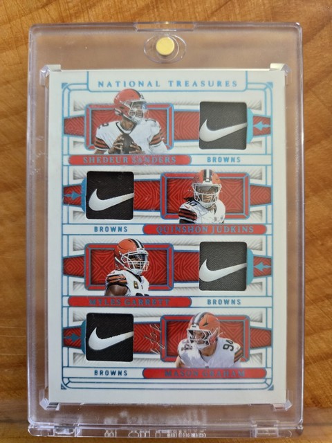 1/1 NT 2025  NFL Gear Quad Materials Browns Sanders-Judkins-Garrett-Graham