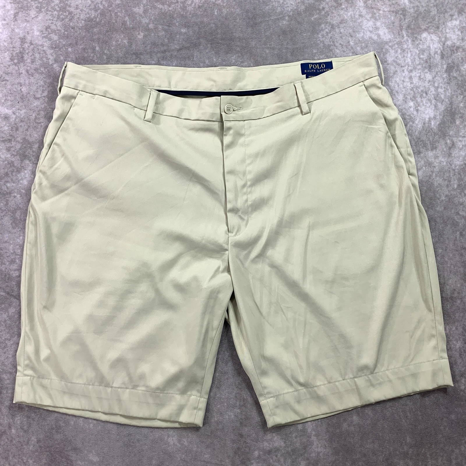 Polo Ralph Lauren Performance Shorts Mens 40 Stone 10" Relaxed Wicking Quick Dry