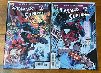 MARVEL/DC: SPIDER-MAN/SUPERMAN #1 2ND PRINT - (2) Comic Lot (Cheung + Coccolo)