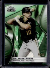 2025 Topps Chrome Black Bryan Reynolds Green Wave Refractor #/99 Pirates