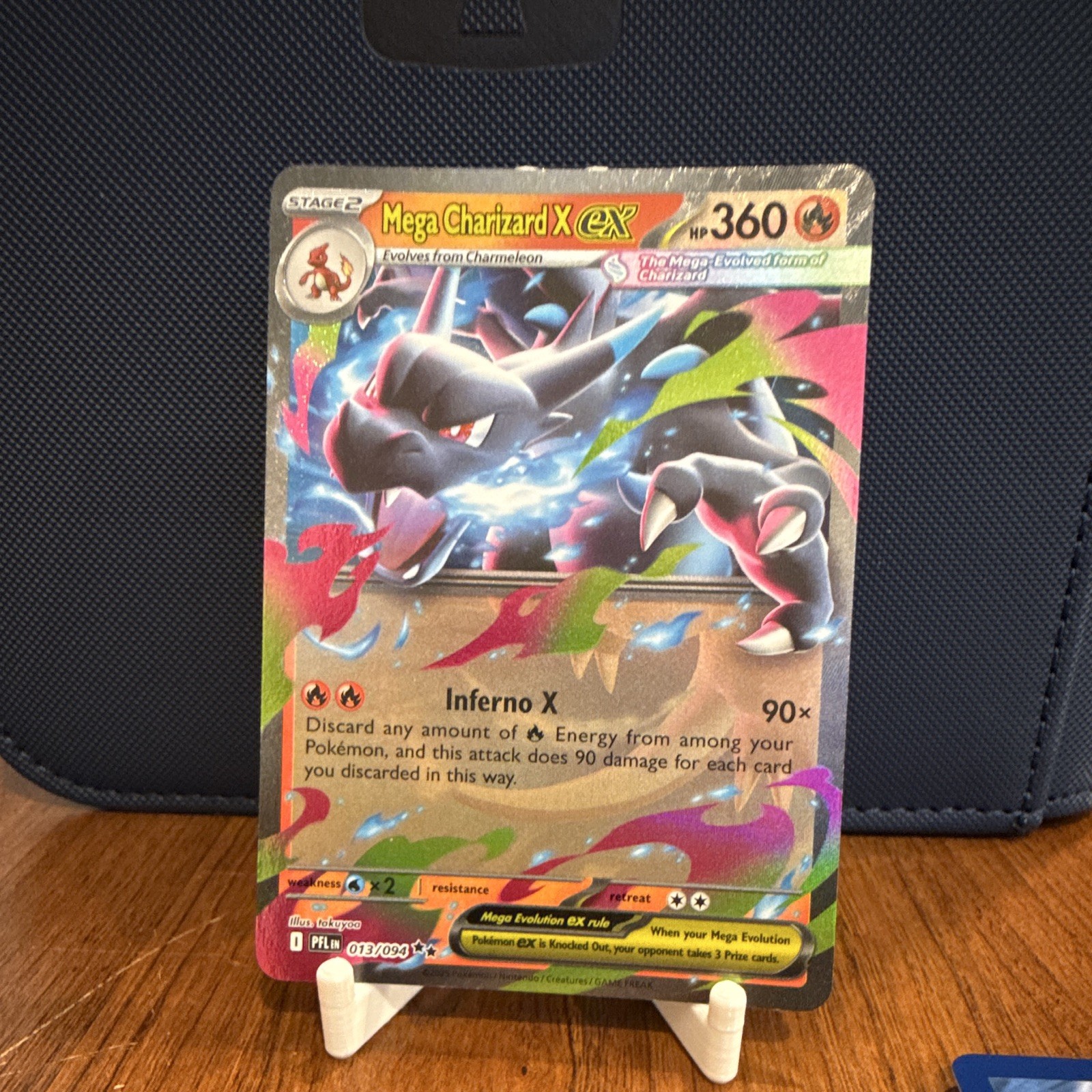 Pokémon Mega Charizard X EX Evolutions Ultra Rare Full Art Holo 013/094 EN 2016