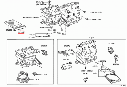 Genuine Hilux TGN10 KUN36 KUN35 KUN26 KUN25 AC A/C Pollen Cabin Air Filter Door - Picture 8 of 20